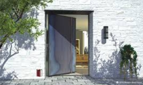 single iron doors